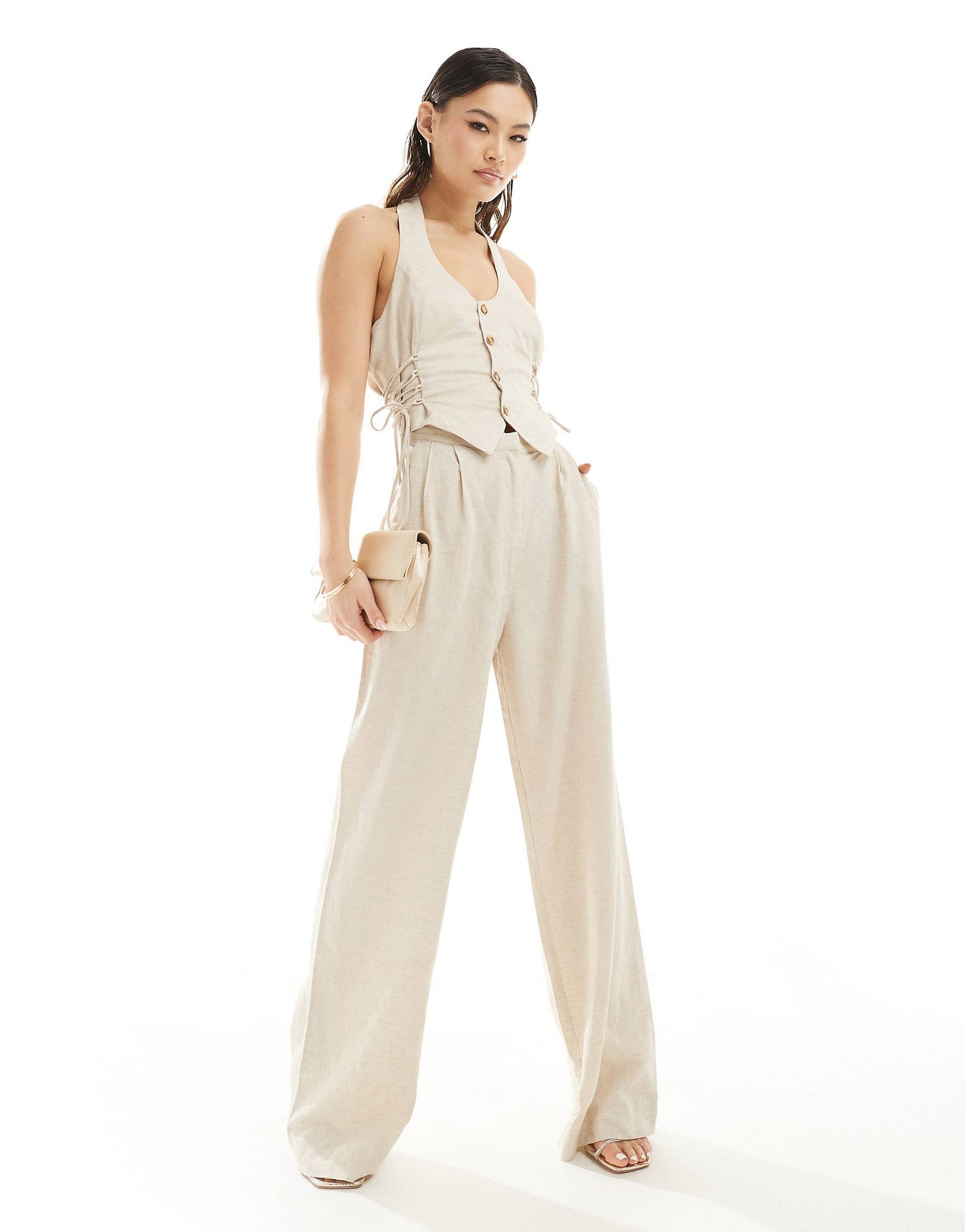 Bare Bliss Linen Halter Jumpsuit